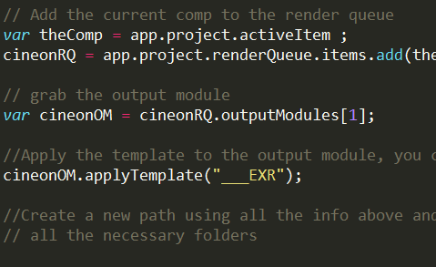 After effects – Java script for folder creation